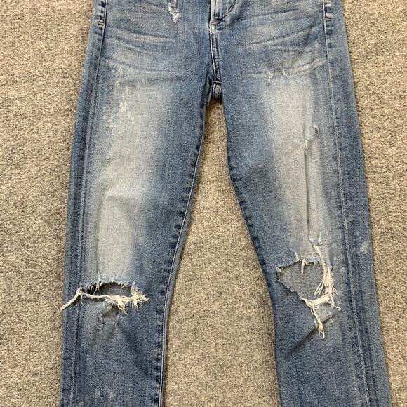 Citizens Of Humanity Jeans Womens 26 Rocket High Rise Crop Skinny Distressed COH - Picture 3 of 12